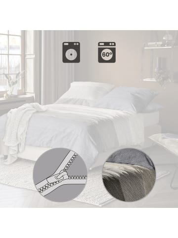 Irisette Bettwäsche in natur-grau