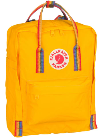 FJÄLLRÄVEN Rucksack / Backpack Kanken Rainbow in Warm Yellow/Rainbow Pattern