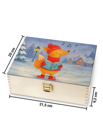 Mr. & Mrs. Panda Teekiste Fuchs Sänger Design ohne Spruch in Weiß