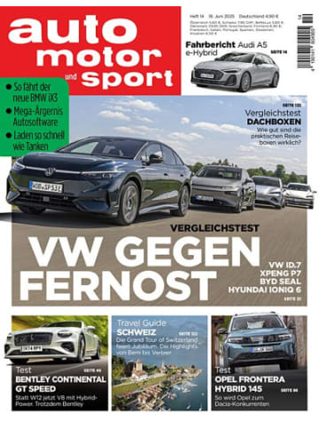 Hubert Burda Media 13 x AUTO MOTOR UND SPORT Zeitschrift (Gutschein für Halbjahres Abo) 