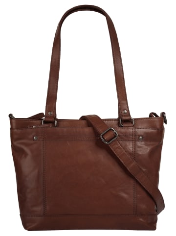 SPIKES & SPARROW Shopper in cognac