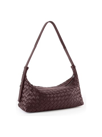Les Visionnaires Marie Schultertasche 33 cm in aubergine