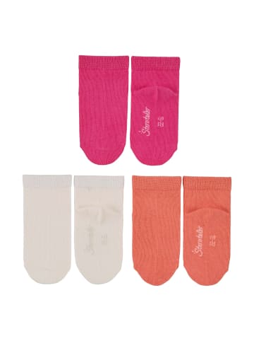 Sterntaler Sneaker-Söckchen uni, 3er-Pack in pink