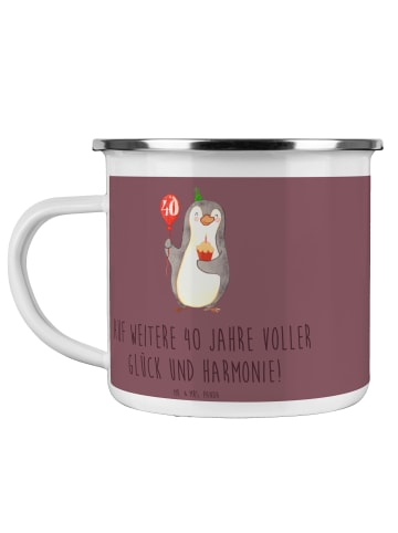 Mr. & Mrs. Panda Tasse 40. Hochzeitstag Rubinhochzeit mit Spruch in Kaffa Coffee