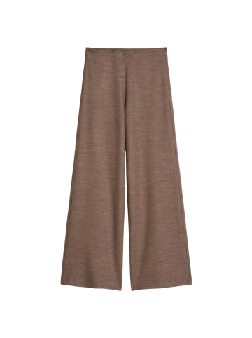 Marc O'Polo Jerseyhose wide in Soft Brown Melange