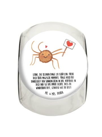 Mr. & Mrs. Panda glas für süßigkeiten Spinne Agathe Motivation m... in Weiß