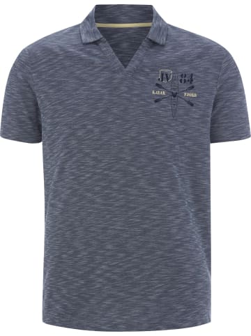 Jan Vanderstorm Poloshirt GISTUR in dunkelblau melange