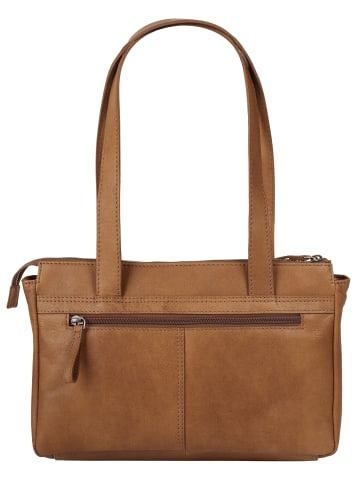 Sansibar Handtasche echt Leder in cognac