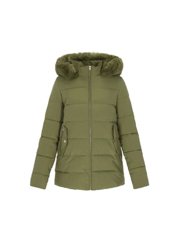 Usha Women Coat in olive