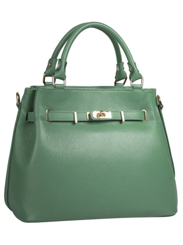 Samantha Look Handtasche echt Leder in grün