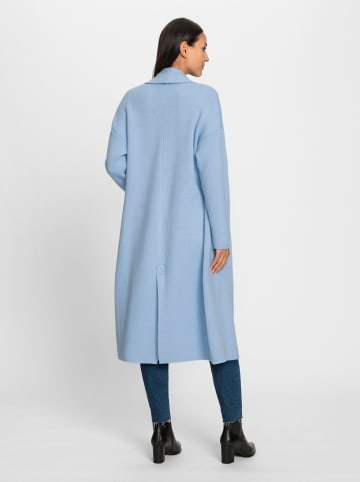 Heine Strickmantel in hellblau