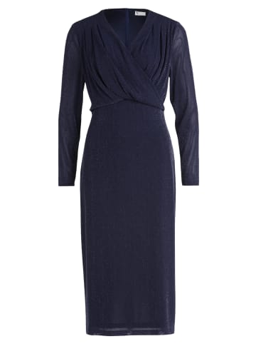 Vera Mont Cocktailkleid mit Lurexfaden in Dark Blue/Silver