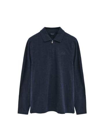 Polo Club Poloshirt MAN ALCIDES LONG SLEEVE SLIM FIT in Navy Blau