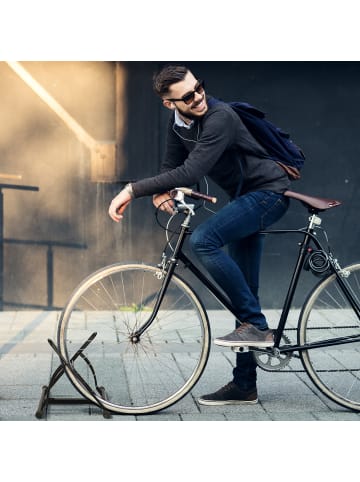 relaxdays Fahrradständer in Schwarz - 2 Räder