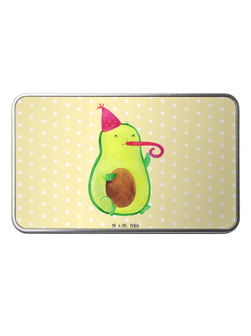 Mr. & Mrs. Panda Dose Avocado Feier ohne Spruch in Gelb Pastell