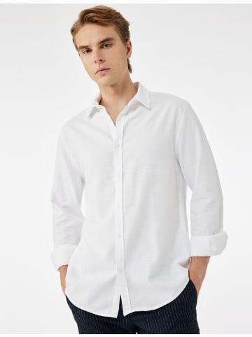 KOTON SHIRTS LS BSC in Weiß