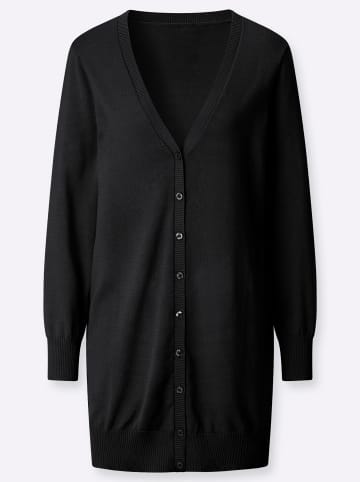 WITT WEIDEN Long-Strickjacke in schwarz