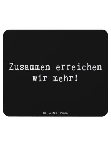 Mr. & Mrs. Panda Mouse Pad Spruch Im Team zuMenschmenarbeiten mit S... in Schwarz