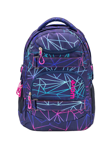 Wave Rucksack "Infinity Stripes Purple" schwarz, H 43 cm B 31 cm T 22 cm