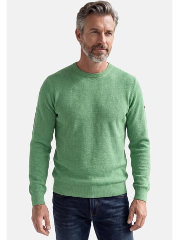 Redmond Pullover Basic in Grün / beige