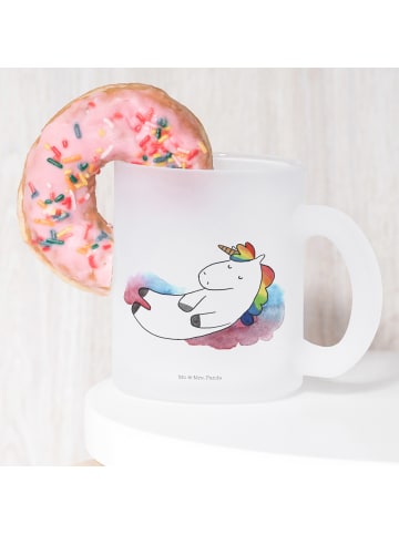 Mr. & Mrs. Panda Trinkglas Einhorn Wolke 7 ohne Spruch in Transparent