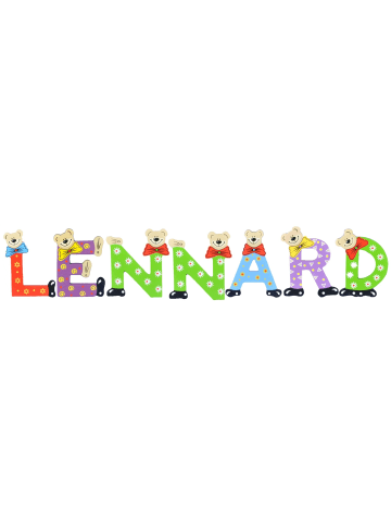 Playshoes Deko-Buchstaben "LENNARD" in bunt