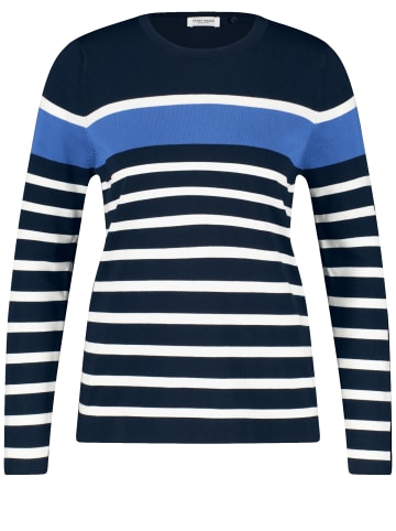 Gerry Weber Pullover Langarm Rundhals in Navy/Offwhite Striped