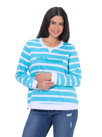 Ulla Popken Sweatshirt in tiefes aqua
