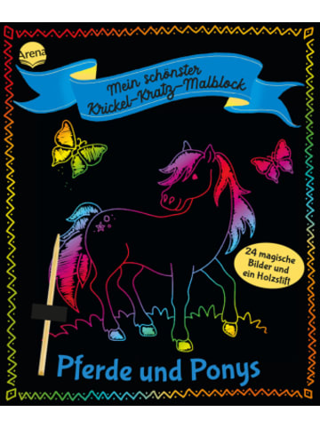 Arena Buch - Mein schönster Krickel-Kratz-Malblock. Pferde und Ponys