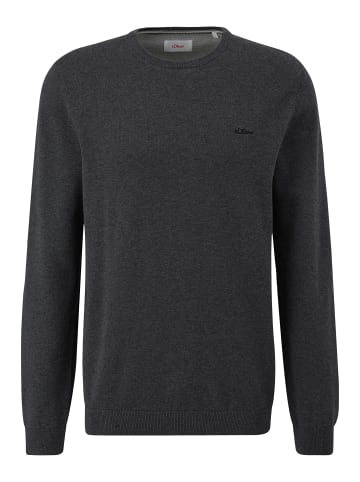 S. Oliver Pullover Basic in Dunkelgrau