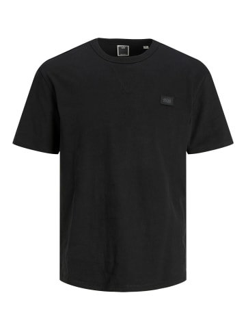 Jack & Jones T-Shirt JCOCLASSIC WAFFLE BADGE in Schwarz