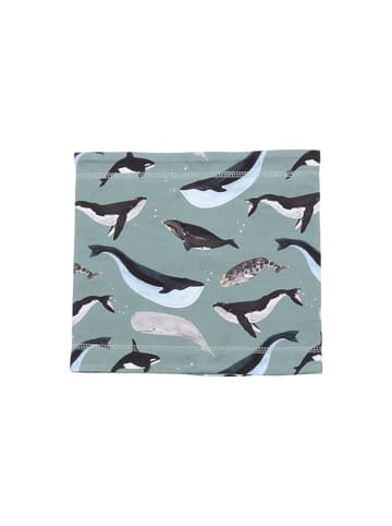 Walkiddy Loop Schal Great Whales in Blau