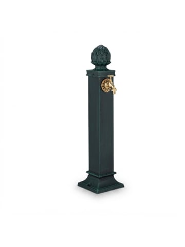 relaxdays Standbrunnen in Grün - (B)18,5 x (H)80 x (T)22 cm