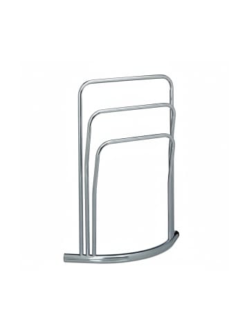 relaxdays Handtuchständer in Silber - (B)66 x (H)85 x (T)20 cm