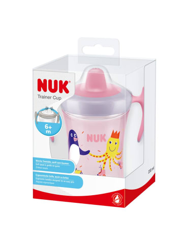 NUK Trinklern-Becher Evolution Trainer Cup 230 in rosa,motiv