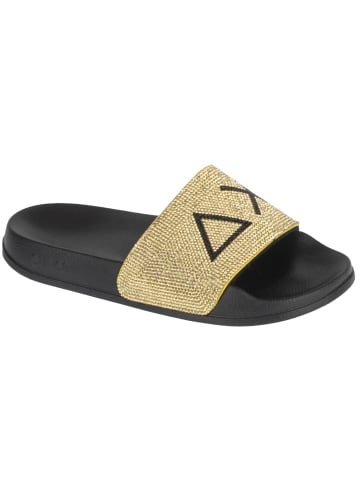 Sun68 SUN68 Slippers Strass Logo in Gold