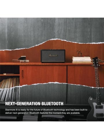 Marshall Stanmore III Bluetooth Lautsprecher Schwarz