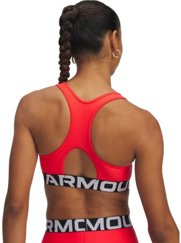Under Armour Sport-BH "Heatgear Mid Branded" in Rot