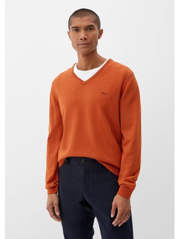 S. Oliver Pullover langarm in Orange