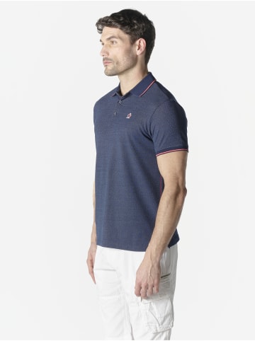KOROSHI Elegantes basic-polo mit kurzen Ã¤rmeln fÃ¼r herren in blau