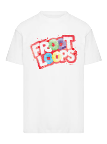 F4NT4STIC Heavy Oversize T-Shirt Kellogg's Froot Loops Breakfast Cereal Pop Art in weiß