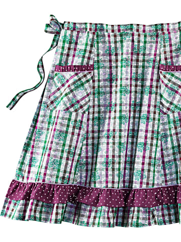 WITT WEIDEN Halbschürzen in lila-getupft + lila-kariert