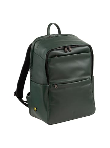 DuDu Sydney Daypack Leder 42 cm Laptopfach mangrove
