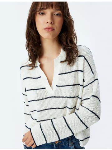 KOTON Sweater in Marineblau Gestreift