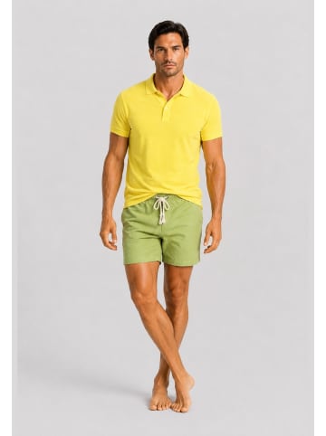 Gassa d’Amante Badeshorts & Polo-Shirt (2tlg. Set) Costume Venezia in Grün-Gelb