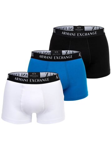 Armani Exchange Boxershort 3er Pack in Weiß/Schwarz/Blau