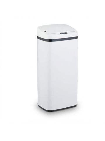 relaxdays Mülleimer mit Sensor in Weiß - 40 Liter