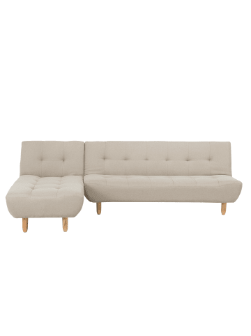 Beliani Modulsofa ALSTEN in Beige/Braun - (W) 257 x (H) 41 x (L) 161 cm