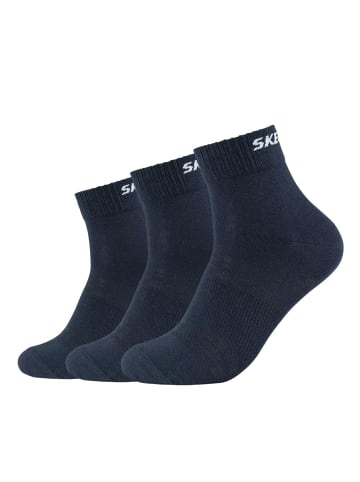 Skechers Socken Unisex 3p Basic Quarter Mesh Ventilation in Navy