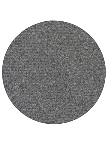 Snapstyle Luxus Woll-Optik Berber Juna Meliert Rund in Antraciet